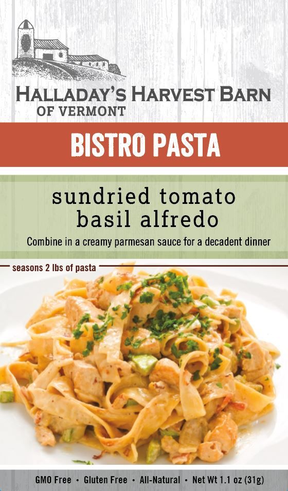 Sundried Tomato Basil Alfredo Bistro Pasta Sauce Mixes HALLADAYS